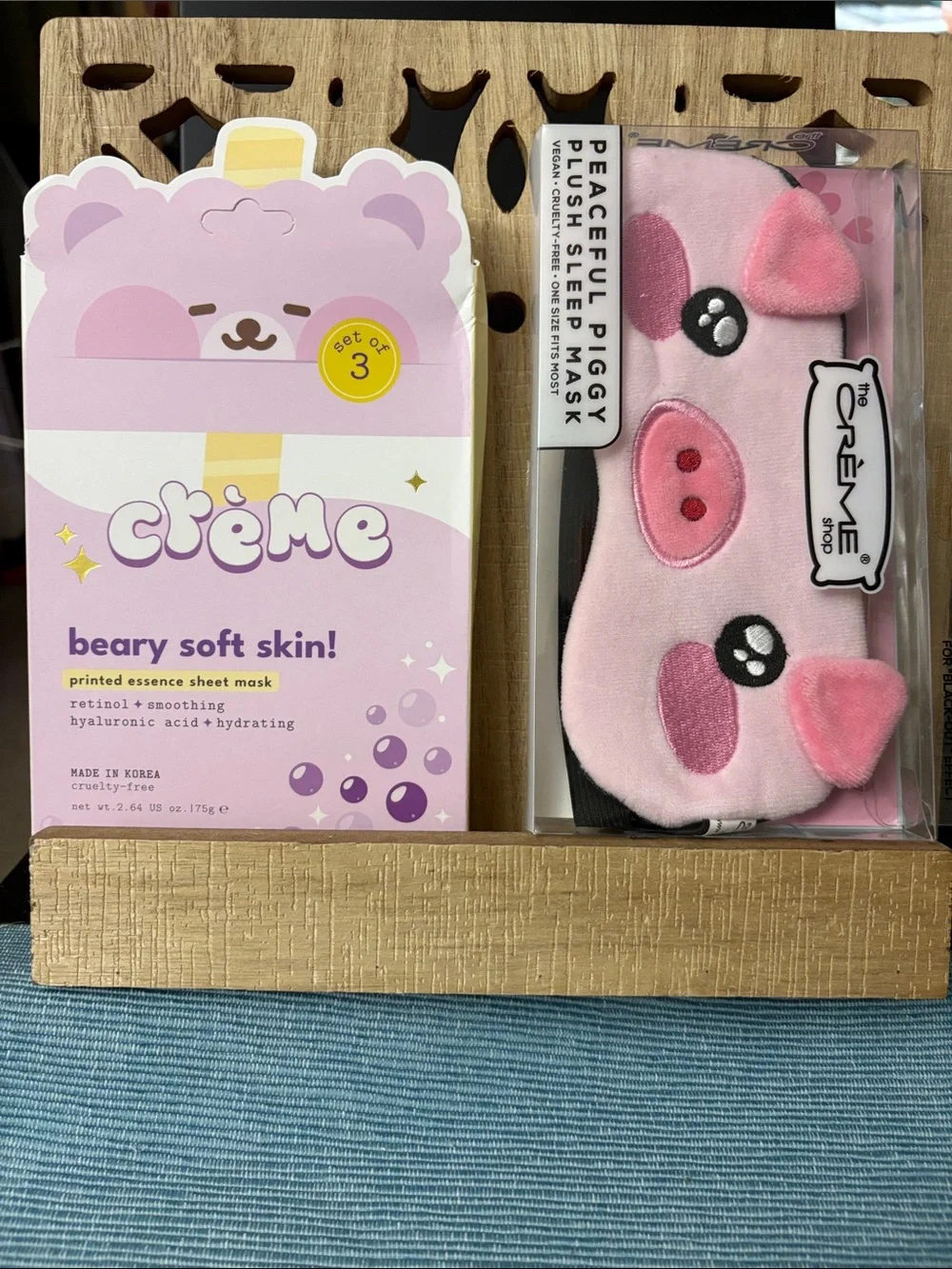 Crème Beary Soft Skin Pink Sheet Mask Set – Hydrating Women’s Skincare